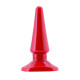 Красная анальная втулка Black Red - 10 см.