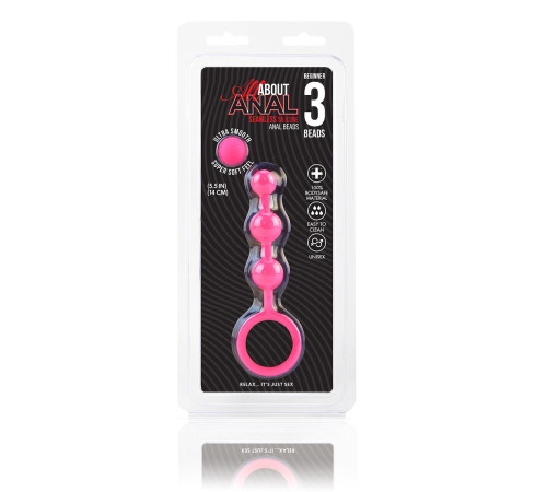 Розовые силиконовые анальные бусы Silicone Anal Beads - 14 см. Розовые силиконовые анальные бусы Silicone Anal Beads - 14 см.
