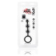 Заказать Черные силиконовые анальные бусы Silicone Anal Beads - 14 см.