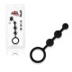Заказать Черные силиконовые анальные бусы Silicone Anal Beads - 14 см.