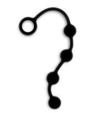 Черная анальная цепочка NEXUS Excite S - 24 см.