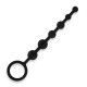 Заказать Черные силиконовые анальные бусы Silicone Anal Beads - 21 см.