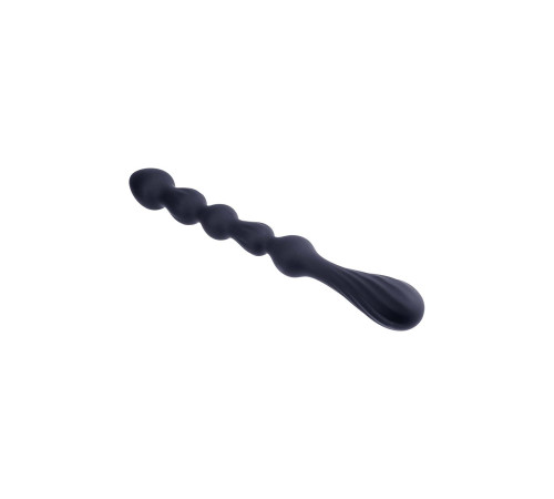 Черная анальная цепочка Hunter Beads - 26,7 см.