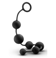 Черная анальная цепочка Black Anal Beads - 40,6 см.