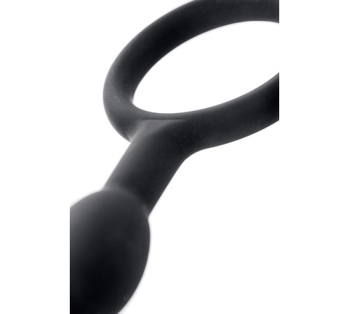 Анальная цепочка черного цвета A-toys - 19,5 см.