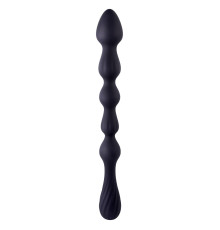 Черная анальная цепочка Hunter Beads - 26,7 см.