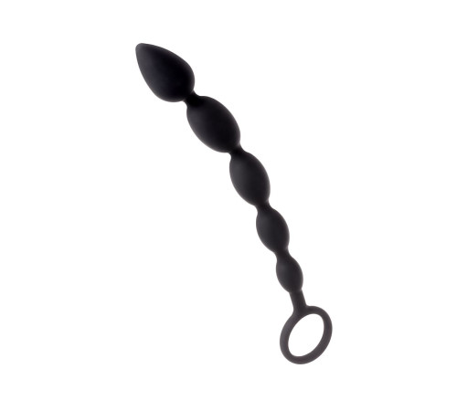 Черная анальная цепочка A-toys - 27,6 см.