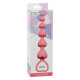 Заказать Розовая анальная цепочка Heart s Beads Pink - 18 см.