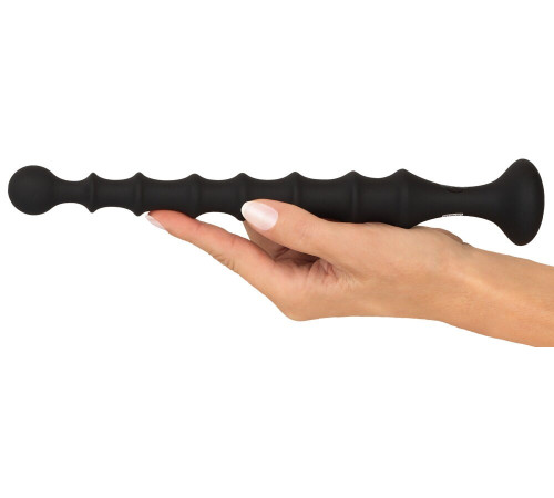 Черная анальная ёлочка Magic Anal Wand - 26,9 см.