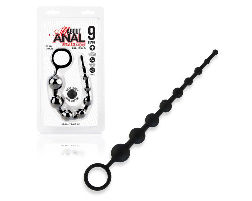 Заказать Черные силиконовые анальные бусы Silicone Anal Beads - 30 см. Заказать Черные силиконовые анальные бусы Silicone Anal Beads - 30 см.