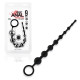 Заказать Черные силиконовые анальные бусы Silicone Anal Beads - 30 см.