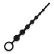Заказать Черные силиконовые анальные бусы Silicone Anal Beads - 30 см.
