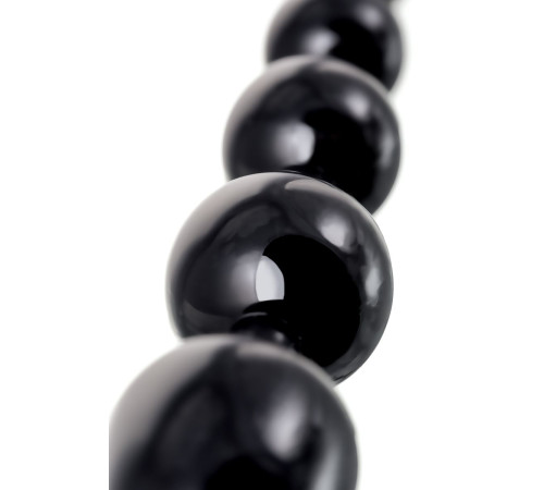 Черная анальная цепочка A-toys - 28,3 см.