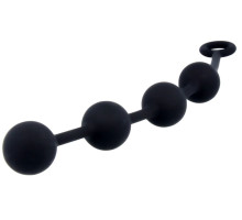 Черная анальная цепочка NEXUS Excite L - 27 см.