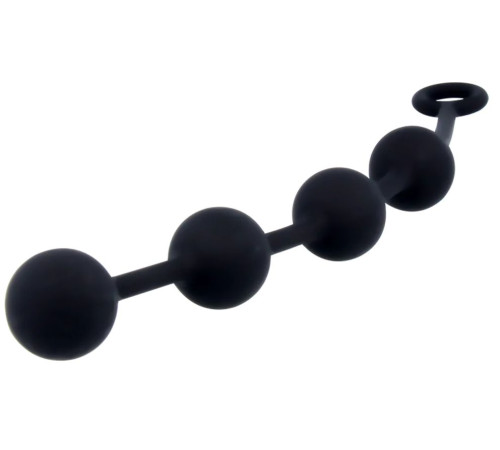 Черная анальная цепочка NEXUS Excite L - 27 см.