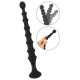 Черная анальная ёлочка Magic Anal Wand - 26,9 см.