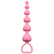 Заказать Розовая анальная цепочка Heart s Beads Pink - 18 см.