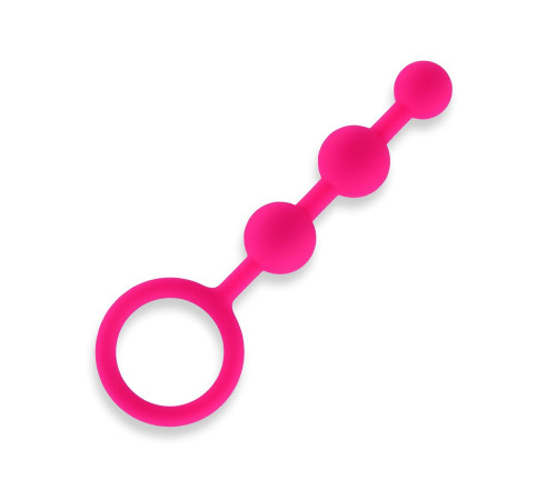Розовые силиконовые анальные бусы Silicone Anal Beads - 14 см. Розовые силиконовые анальные бусы Silicone Anal Beads - 14 см.