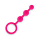 Заказать Розовые силиконовые анальные бусы Silicone Anal Beads - 14 см.