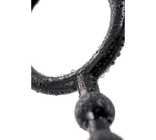 Черная анальная цепочка A-toys - 28,3 см.