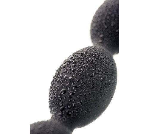 Черная анальная цепочка A-toys - 27,6 см.