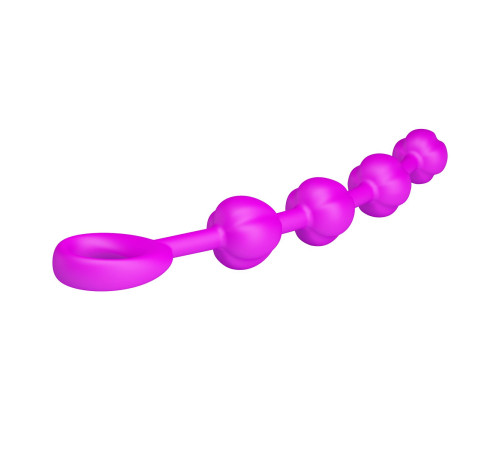 Силиконовая цепочка Beeds с ручкой-кольцом - 19,5 см.