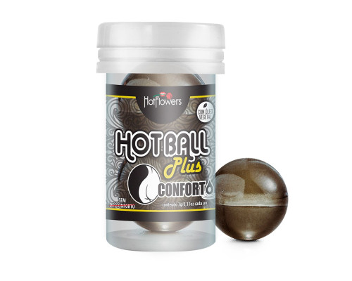 Заказать Анальный лубрикант на масляной основе Hot Ball Plus Conforto (2 шарика по 3 гр.)