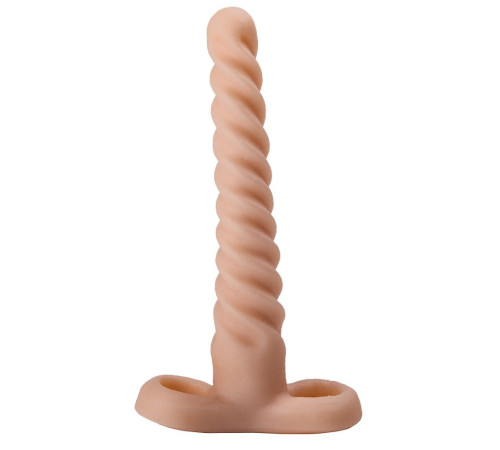 Спиралевидный телесный плаг - 15 см.
