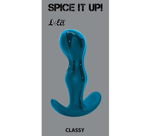 Бирюзовый анальный стимулятор Classy - 11,5 см.