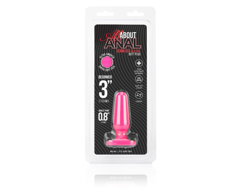 Заказать Розовый анальный плаг из силикона Seamless Silicone Butt Plug - 7,5 см. Заказать Розовый анальный плаг из силикона Seamless Silicone Butt Plug - 7,5 см.