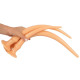 Заказать Набор из 3 телесных удлиненных анальных пробок Super Long Flexible Butt Plug Set