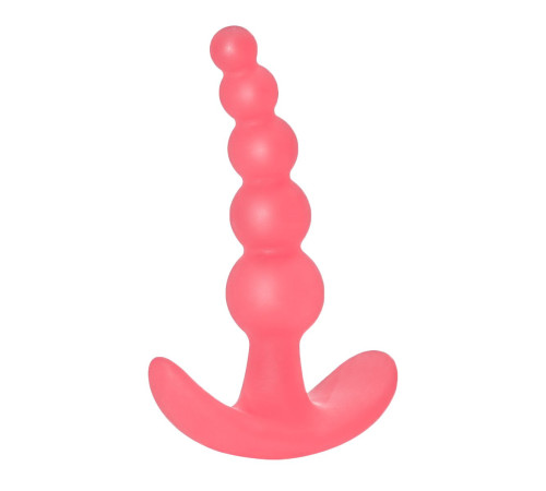 Розовая анальная пробка Bubbles Anal Plug - 11,5 см. Розовая анальная пробка Bubbles Anal Plug - 11,5 см.