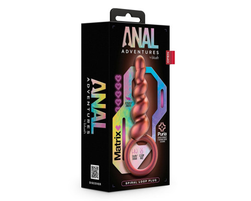 Заказать Коричневый анальный стимулятор Spiral Loop Copper Anal Plug - 13,3 см. Заказать Коричневый анальный стимулятор Spiral Loop Copper Anal Plug - 13,3 см.