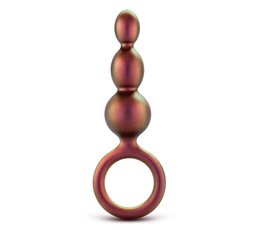 Массажер для анальной стимуляции цвета бронзы Matrix Beaded Loop Plug - 13,3 см. Массажер для анальной стимуляции цвета бронзы Matrix Beaded Loop Plug - 13,3 см.