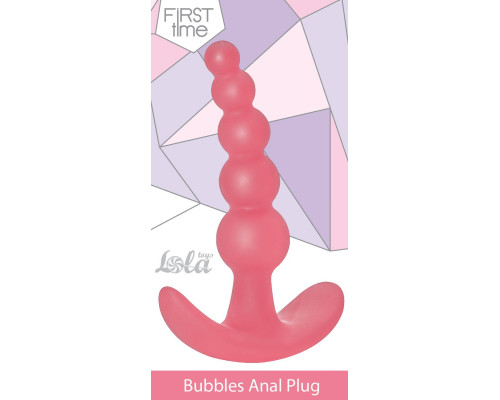 Заказать Розовая анальная пробка Bubbles Anal Plug - 11,5 см.