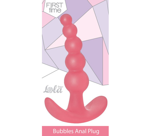 Розовая анальная пробка Bubbles Anal Plug - 11,5 см. Розовая анальная пробка Bubbles Anal Plug - 11,5 см.