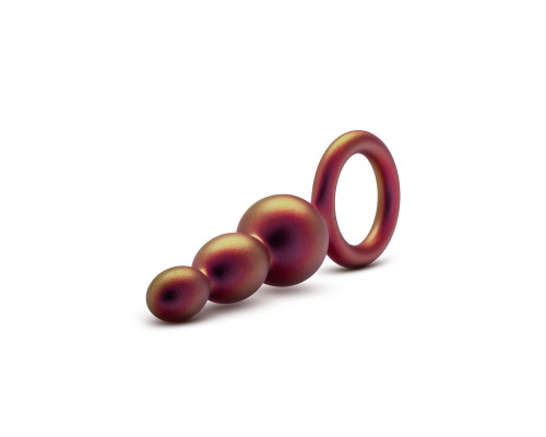 Заказать Массажер для анальной стимуляции цвета бронзы Matrix Beaded Loop Plug - 13,3 см.