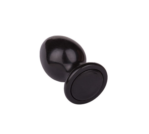 Черный анальный плаг Glide L - 11,7 см.