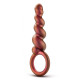 Заказать Коричневый анальный стимулятор Spiral Loop Copper Anal Plug - 13,3 см.