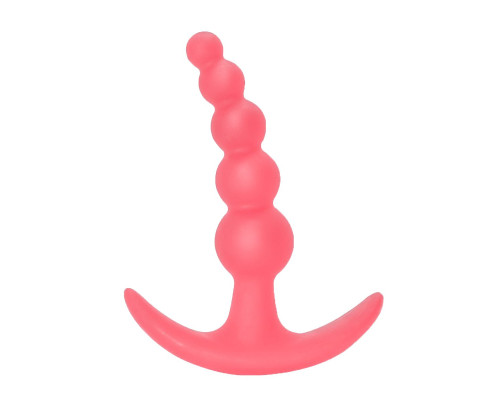 Заказать Розовая анальная пробка Bubbles Anal Plug - 11,5 см.