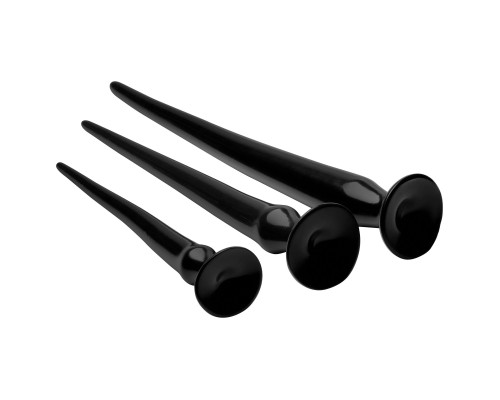 Заказать Набор из 3 черных больших гибких анальных стимуляторов Slim Tapered Anal Hose Trainer Set Заказать Набор из 3 черных больших гибких анальных стимуляторов Slim Tapered Anal Hose Trainer Set