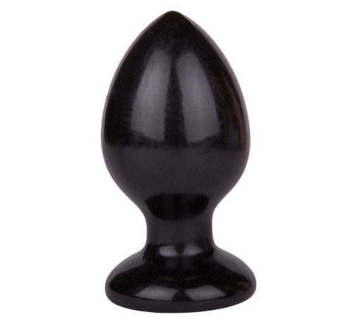 Черный анальный плаг Glide L - 11,7 см.