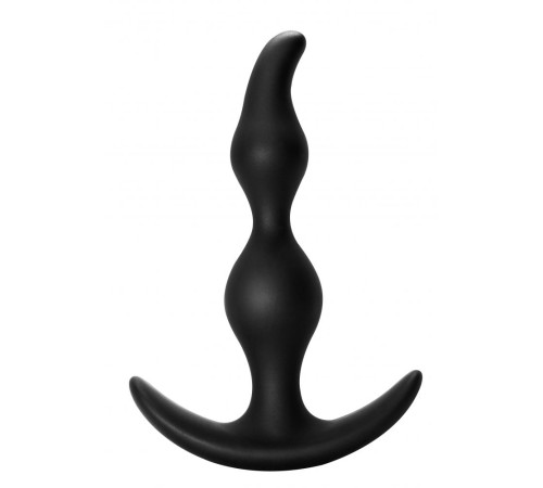 Чёрная анальная пробка Bent Anal Plug Black - 13 см. Чёрная анальная пробка Bent Anal Plug Black - 13 см.