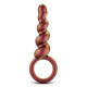 Заказать Коричневый анальный стимулятор Spiral Loop Copper Anal Plug - 13,3 см.
