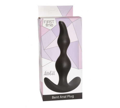 Чёрная анальная пробка Bent Anal Plug Black - 13 см. Чёрная анальная пробка Bent Anal Plug Black - 13 см.