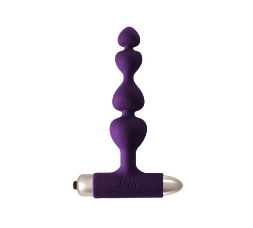 Фиолетовая анальная вибропробка-елочка New Edition Excellence - 15 см.