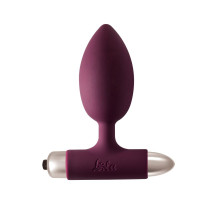 Бордовая анальная вибропробка New Edition Perfection - 11,1 см.