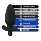 Заказать Черная анальная вибропробка Silicone Saddle Plug - 12,1 см.