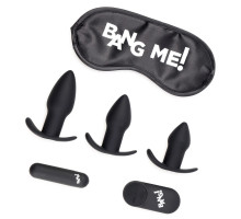 Набор для анальной стимуляции 28X Backdoor Adventure Remote Control 3 Piece Butt Plug Vibe Kit