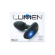Заказать Черный интерактивный вибратор OhMiBod Lumen for Kiiroo с подсветкой - 10,2 см.